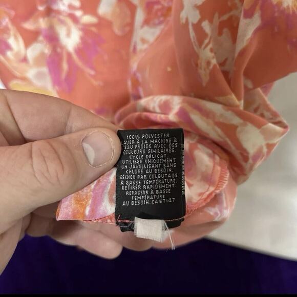 Mossimo Dress Size XL Knee Length Floral Pattern With Pockets - Picture 9 of 10